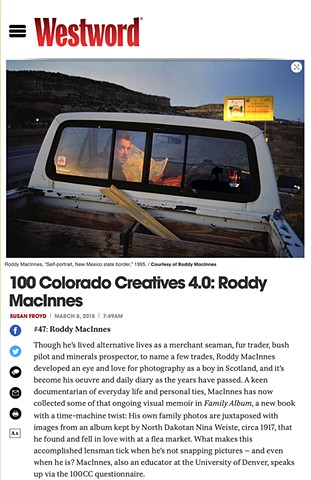 Westword - 100 Colorado Creatives 4.0: Roddy MacInnes