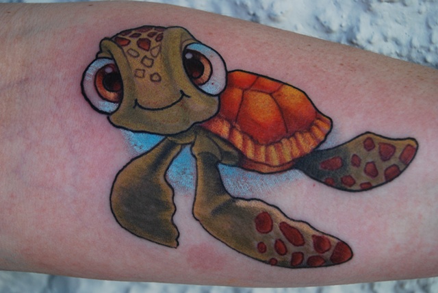 turtle tattoo by Dave Zobe l at Caspian tattoo lynchburg va