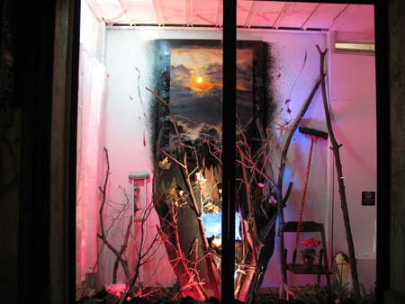 Toxic Paradise Window Installation
FusionArts Museum, Lower East Side, NY

