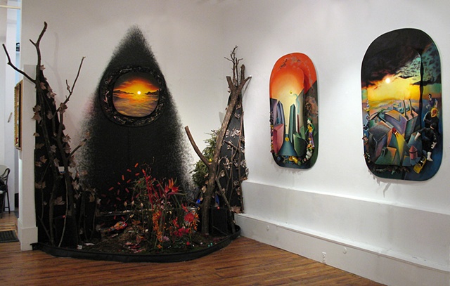 Toxic Paradise Refuse Garden Installation
(gallery view)

FusionArts Museum
Lower East Side, NYC

