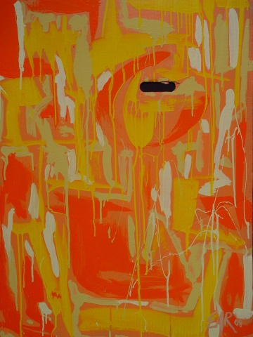 Acrylic on Cardboard; 26" x 35"; Solar Flare #2; 2008 Ed Rudis; $1750.00