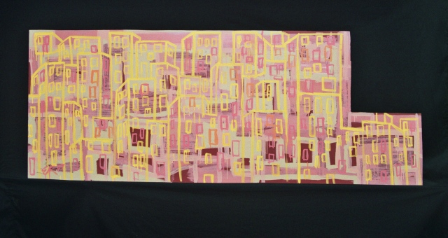 Westside; Acrylic on 1/8" Eucaboard; 92" x 32"; $90000.00; 2007 Ed Rudis