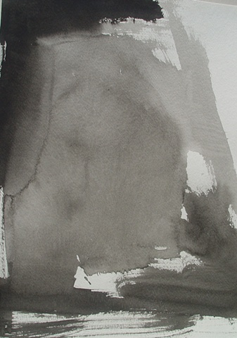 India Ink on Paper; 2011 Ed Rudis; Grey Fog; 18"x24"; $400