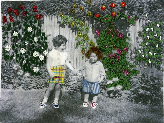 girls in the garden