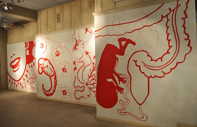 Wall Painting Installation View 2
