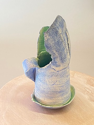Small Blue jug form1-£180