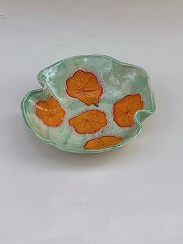 Nasturtium Leaf bowl-SOLD