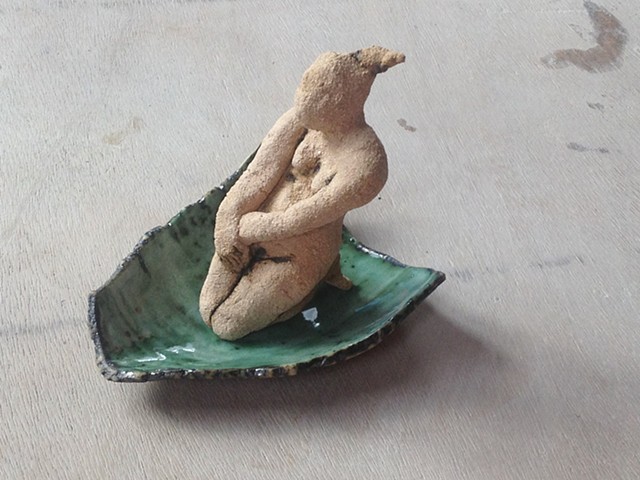 Figurine on green shard I £170