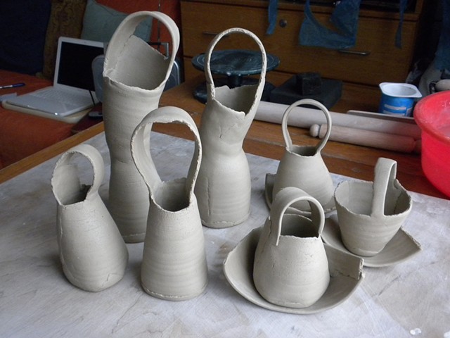 "Baskets" - Leather Hard (not fired yet)