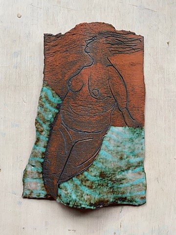 Bather2(Green Towel)SOLD