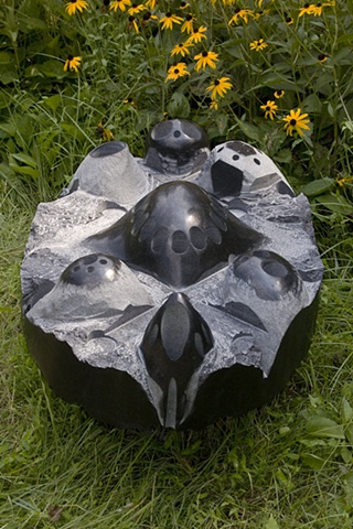 Granite abstract sculpture