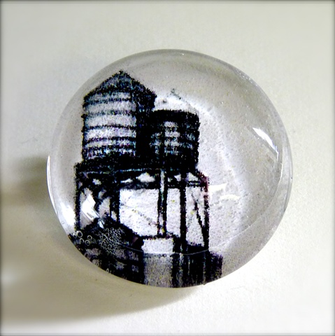 glass cabochon pin