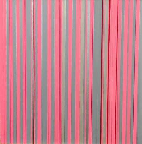 Pink and Silver Multistripe