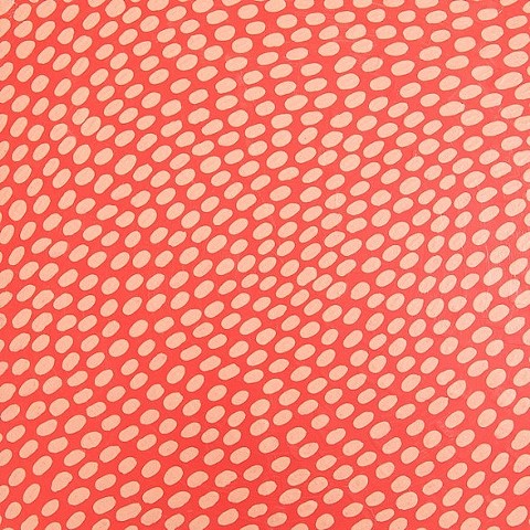 Pink Fingerprint Cosmos on Red Field 