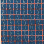 Askewed Orange Screen/Blue Ribbons