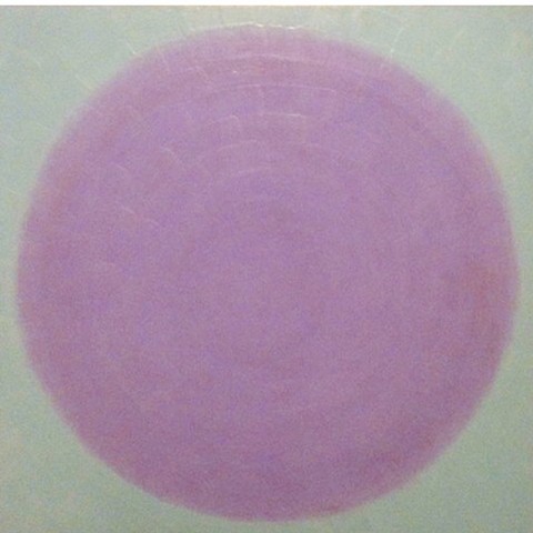 Lavender Dot on Teal Field