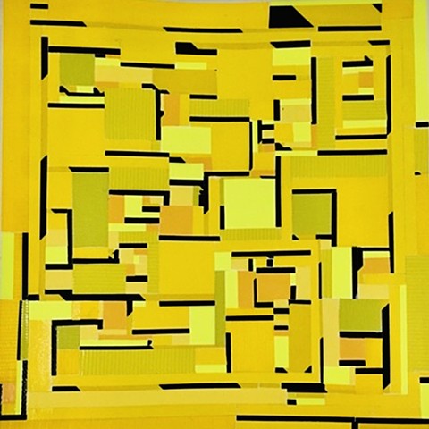 Yellow and Black Composition 