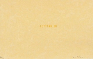 letting go