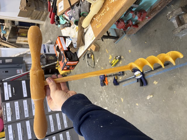 Wax Auger Fabrication for Ohan Breiding
