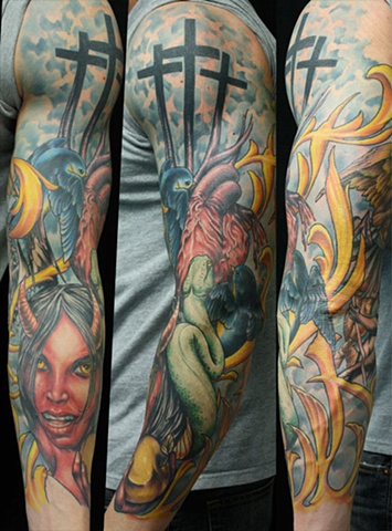 Heaven and Hell sleeve