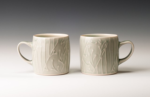 Monochrome Cylinder Mugs