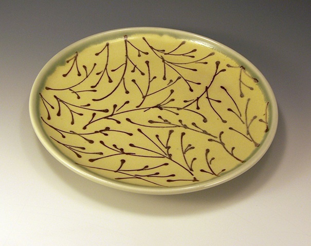 salad plate without ledge