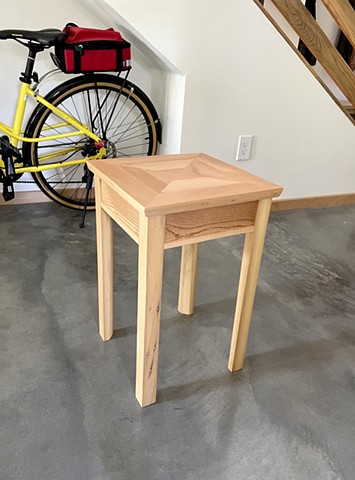 10th St. Side Table, salvaged primitive wood furniture, side table, plant stand, custom talbes available..