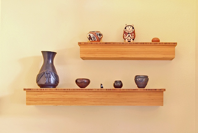 bamboo plywood shelves, modern box shelves