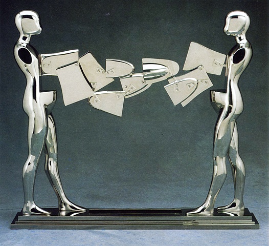 Study/Falling Man (Double Walking Figure), 1986