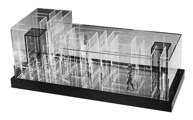 Study/Falling Man (Plexiglas Maze), 1965