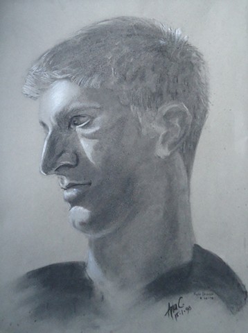 Charcoal drawing