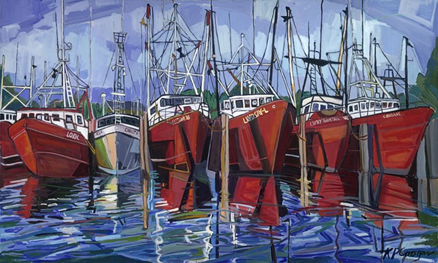 "Five Red Boats"