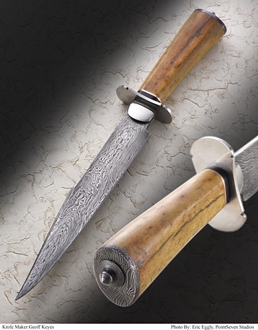 Asian inspired Damascus Fighter