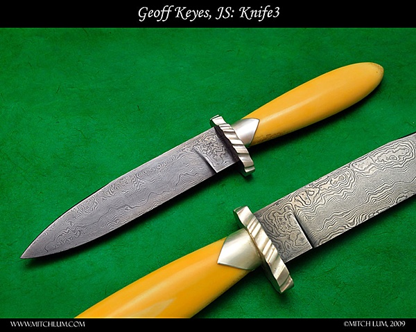 Michael Price ivory and damascus bowie