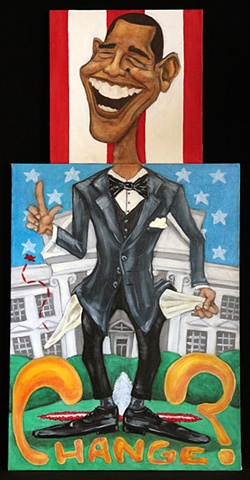 painting, paint, oil, oil paint, oil painting, art, fine art, hettler, jhettler, james hettler, jim hettler, 2009, obama, white house, president, change
