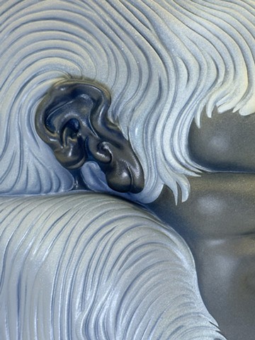 Sleeping Ape Study (detail left ear)