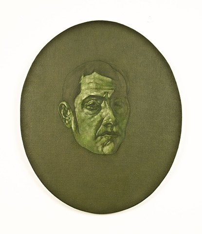 Sceptical Man ( sap green)
Source: Retrato de Cabellero, Diego Velasquez, 1618, Prado Museum, Madrid