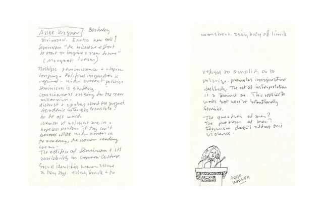 Page 20 - 21 Ann Wagner,  Professor of Modern Art,  keynote address at: The Feminist Future:Theory and Practice in the Visual Arts, Museum of Modern Art, January 26th, 2007.