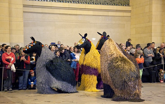 Nick Cave's "Heard NYC" presented by Creative Time in Grand Central Station.