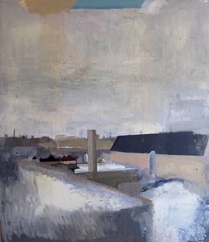 (View from Studio Window), Pilsen, Feb. 2010