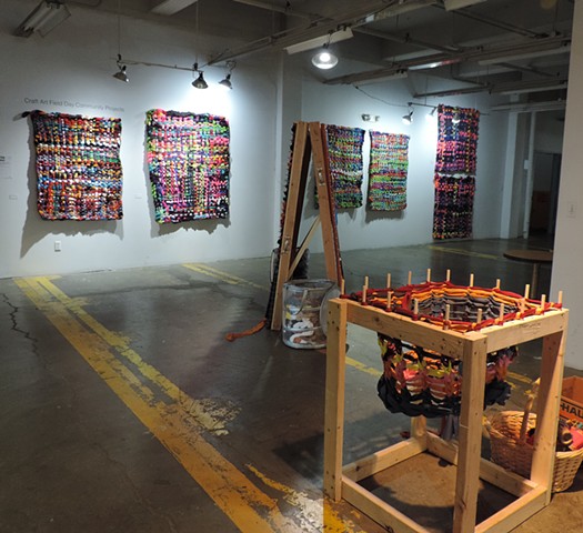 Collaborative Weavings, community space, Buffalo Arts Studio, 2016