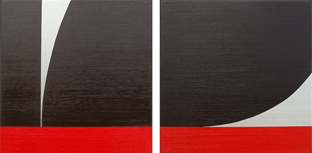 "Silver Lining III" (diptych)