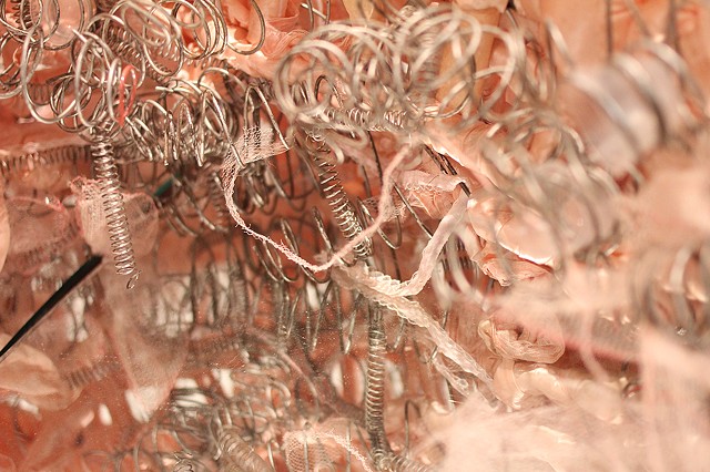 detail of springs and netting