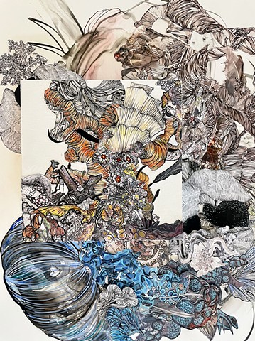 Exquisite Variants Collaborative Drawings with Maggie Nowinski