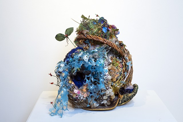 "Controlled Environment (Cloistered)" mixed media found-object sculpture by Alicia Renadette