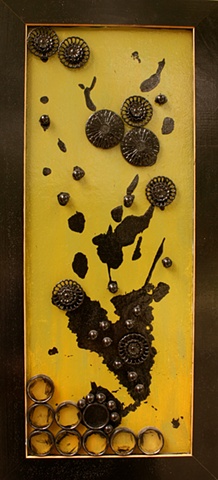 Pollen, recycled art, found object