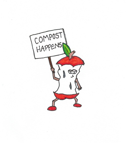 Alfonso the Apathetic Apple Still Adamant About Compost