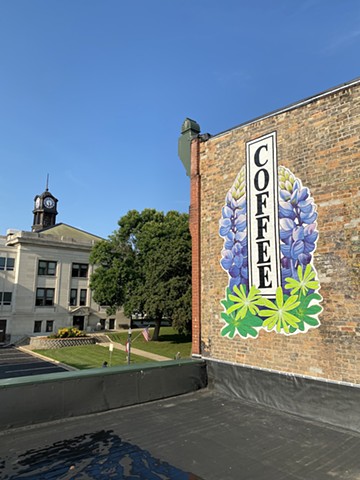 Press Coffee Mural