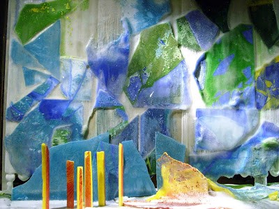 Detail of ice painting