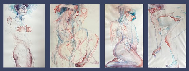 Figurative Works on Paper - Large